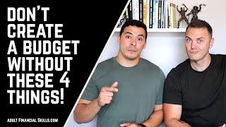 Before You Create a Budget: 4 Things You Need to Know