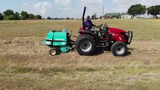 Industrial grade mini round baler from Small Farm Innovations