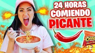 24 HOURS EATING SPICY  CHALLENGE 1 Day Eating by FLAVORS Sandra Cires Art  Eating Spicy Food