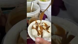 这不是豆腐脑，这是俺河南的下午茶，嫩呼呼的热豆腐，放上辣椒芝麻花生香椿酱来上洗澡带劲的很。#地方特色美食 #民间传统美食 #热豆腐 #河南美食