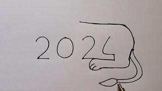 How To Turn 2024 In Lion Drawing | Lion Drawing Easy