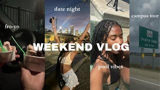 WEEKEND VLOG | Houston trip, college tour, alphabet date etc