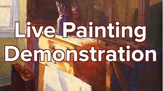 Live Painting Demonstration - Studio Interior