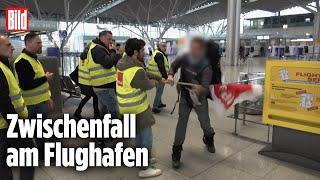 Passagier attackiert Streikende am Stuttgarter Flughafen