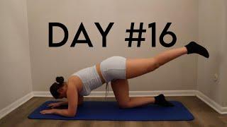 Day #16 Spring 30 Day Workout Challenge - Full Body 15 Mins Pilates At Home No Equipment