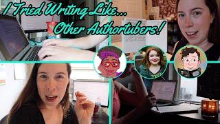 ️ I TRIED WRITING LIKE AUTHORTUBERS (part 1!)