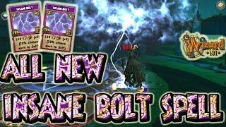 Wizard101: *NEW* INSANE BOLT SPELL - Spring 2021 Update