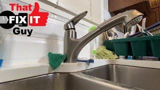 Repairing a GROHE kitchen faucet leaking at handle (MAY JUST BE A LOOSE PART)