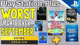 The WORST PS PLUS Update of All Time - 13 PS+ Extra/Premium September Games Revealed