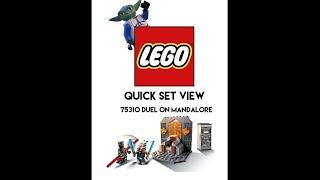 75310 Duel On Mandalore   LEGO Quick Set View #shorts