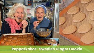 Pepparkakor  Swedish Ginger Cookie with wish baked inside!