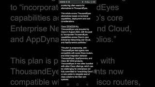 How I explained Cisco of thousands eyes #ciscoroutor