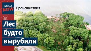 Последствия смерча на Минском море