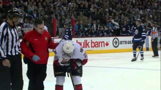 Eric Fehr kicks Nikita Filatov in the nose [HD]