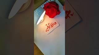 Hafiz Tauqeer name's calligraphy video #calligraphymasters #moderncalligraphy #nameart #calligraphy