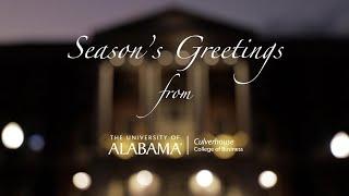 Season's Greeting from the Culverhouse College of Business