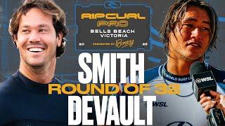 Jordy Smith vs Imaikalani deVault | Rip Curl Pro Bells Beach presented by Bonsoy 2025 - Round of 32