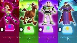 Jessy  Bullseye  Buzz Lightyear  Emperor Zurg Tiles Hop