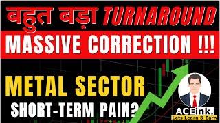 Huge Correction in Metal Sector |बहुत बड़ा TurnAround? Aceink Bharath Shankar Analysis