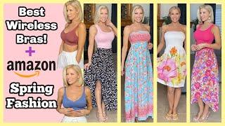 Springs Haul Try-On!  ~ Best Wireless Bras + Amazon Spring Fashion ~ Cute & Affordable
