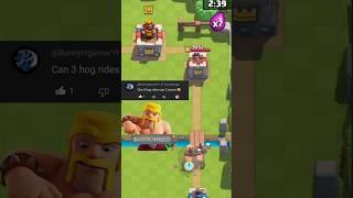 3 Hog Rides vs 3 Crown Wins - Clash Royale Showdown