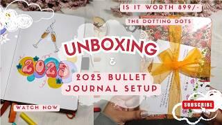 Unboxing  &  2025 Bullet Journal Setup | Fun & Colorful Bubble Theme for an Inspiring Year 