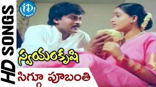 Swayamkrushi Songs | Siggu Poobanti Video Song | Chiranjeevi | Vijayashanti | K Viswanath | iDream