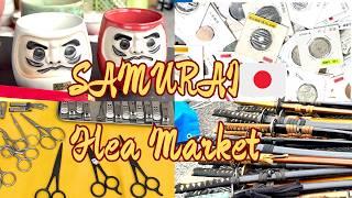 koboichi flea market attracting tourists in kyoto japan: Antiques, used clothing, street foods