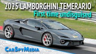 2025 Lamborghini Temerario Sportscar Undisguised Huracán Successor Tire Testing At The Nürburgring