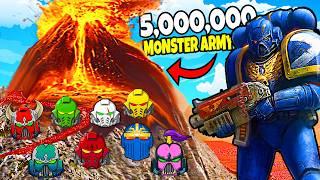 Can ALL Space Marine Legions Hold VOLCANO FORTRESS vs 5,000,000 MONSTER ARMY?! - UEBS 2: Warhammer