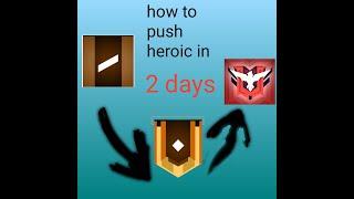 how to push heroic in today's in free fire secret RAW agent gaming YouTube channel