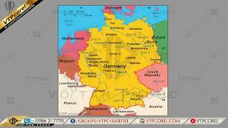 Bản đồ nước Đức - Germany map CDR12 | VTP #CorelDraw