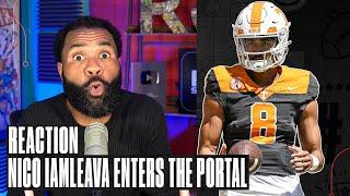 REACTION: Vols QB Nico Iamaleava to enter transfer portal to LEAVE Tennessee over NIL dispute?!