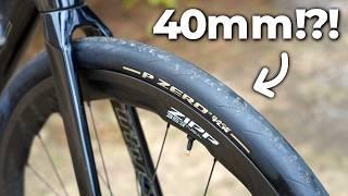 Are 40mm Tires ACTUALLY Faster? (40mm vs 30mm Test Results)