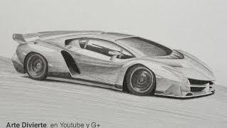 Cómo dibujar un Lamborghini Veneno - Arte Divierte.