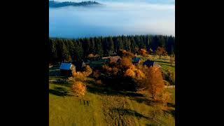 Romanian village Drone shot