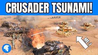 CRUSADER TSUNAMI!!!!!! ️ - 4vs4 - British Forces - Company of Heroes 3