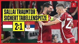 Ungarn springt auf die eins durch Sallai-Treffer: Ungarn - Serbien | UEFA European Qualifiers | DAZN