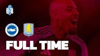 Full Time: Brighton 0-3 Aston Villa CLINICAL Villa see off Seagulls.