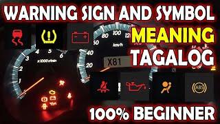 Car Dashboard Warning Lights and Symbols Meaning (Tagalog)