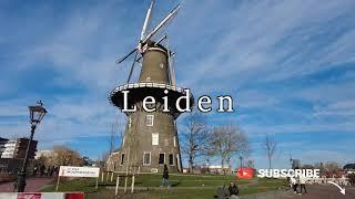 Leiden City Centraal, Fall City Walking Tour -Leiden | 4k 60FPS UHD City Sounds