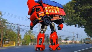 First On YouTube!!!! Telolet Rolling Truck Transforms Into Robot