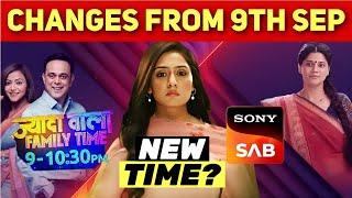 Sony SAB Changes from 9 Sep - Vanshaj ENDS or Not? | Wagle Ki Duniya & Pushpa Impossible