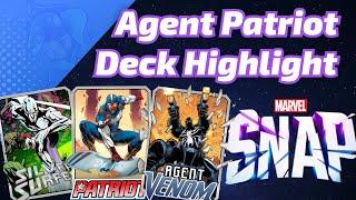 Agent Venom Patriot Surfer | Marvel SNAP Deck Highlight