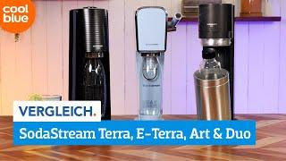 Die Unterschiede zwischen SodaStream TERRA, ART, E TERRA und DUO