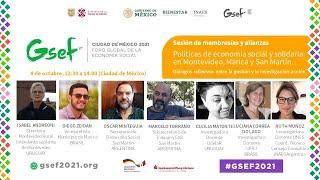 GSEF2021. Social and solidarity economy policies in Montevideo, Maricá and San Martín (October 8th)