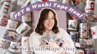 What is PET tape? Massive PET & Washi Tape Haul featuring The Washi Tape Shop | 2023