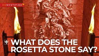 DEMYSTIFIED: What does the Rosetta Stone say? | Encyclopaedia Britannica