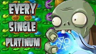 Unlocking EVERY Plants Vs Zombies Platinum Trophy EVER