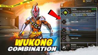 WUKONG ( BEST ) COMBINATION AFTER UPDATE || FREE FIRE BEST COMBINATION